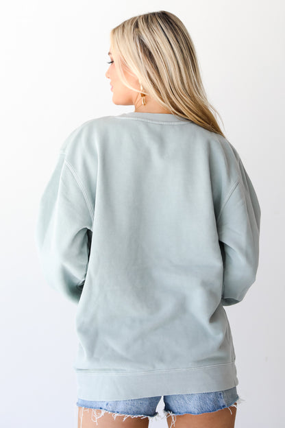 Sage Savannah Pullover back view