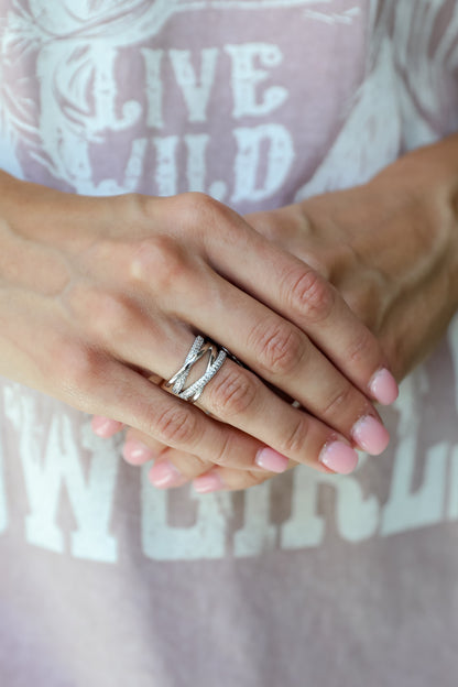 Gia Silver Rhinestone Ring