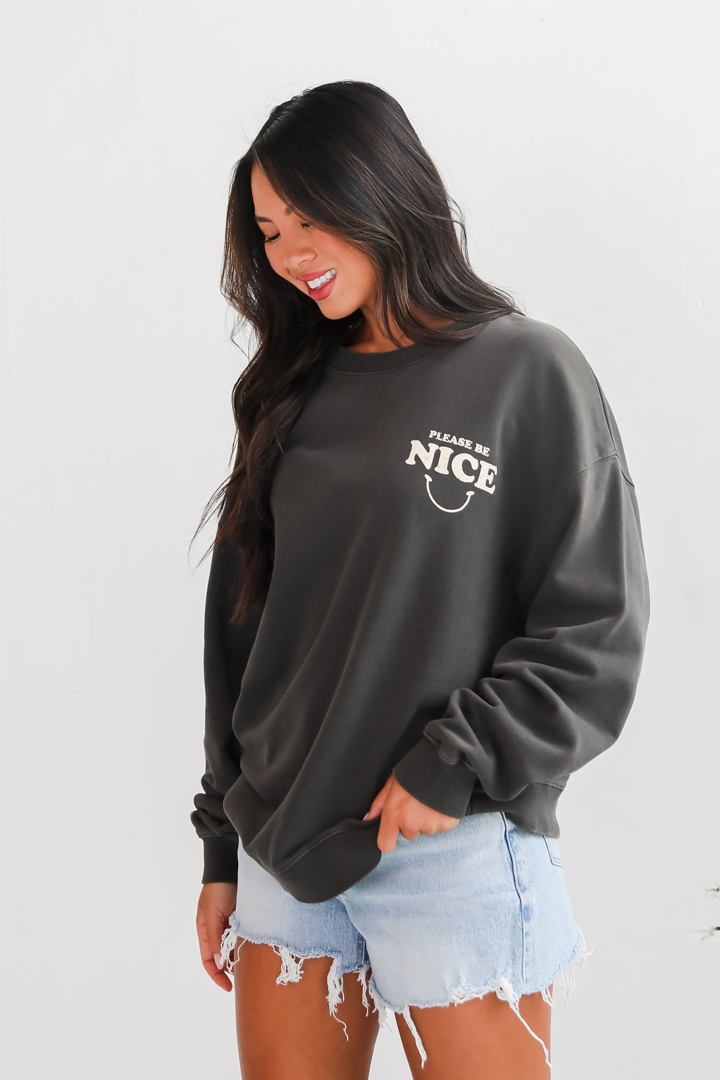 Please Be Nice Sweatshirt