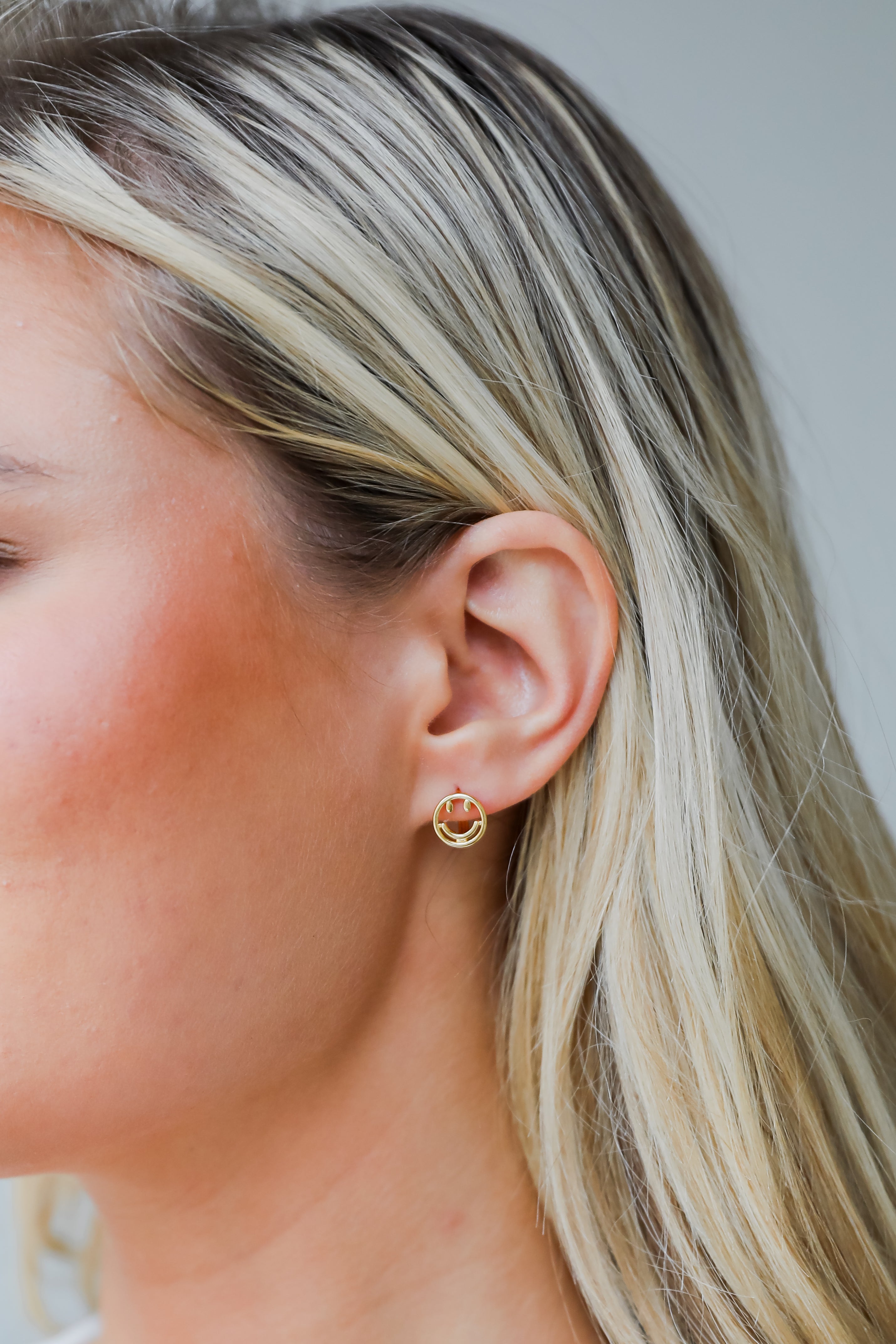 smiley face  earrings