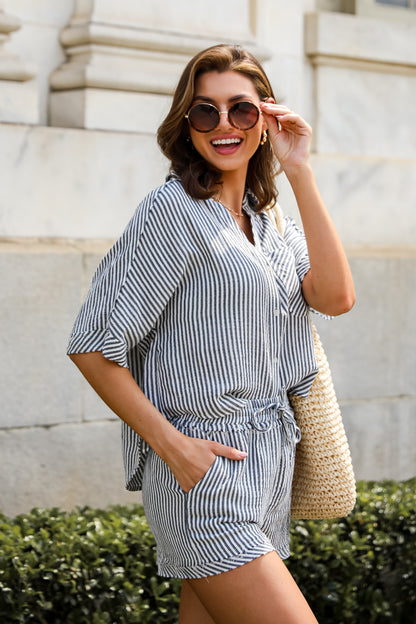 Bright Disposition Seersucker Blouse