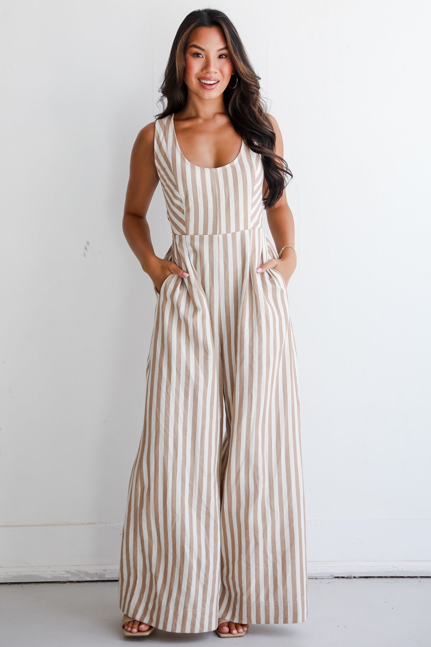 Adorable Chicness Striped Jumpsuit