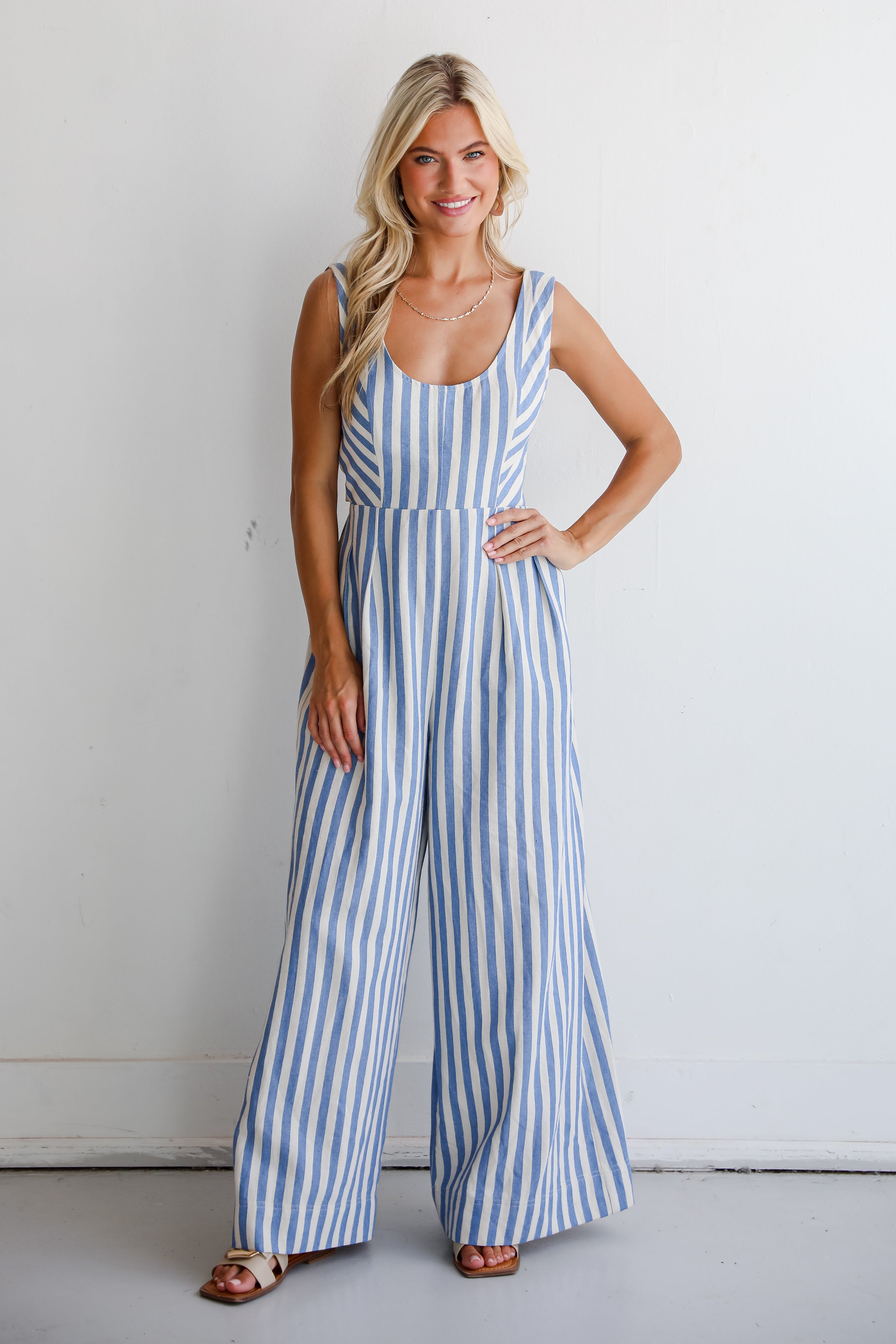 Adorable Chicness Striped Jumpsuit