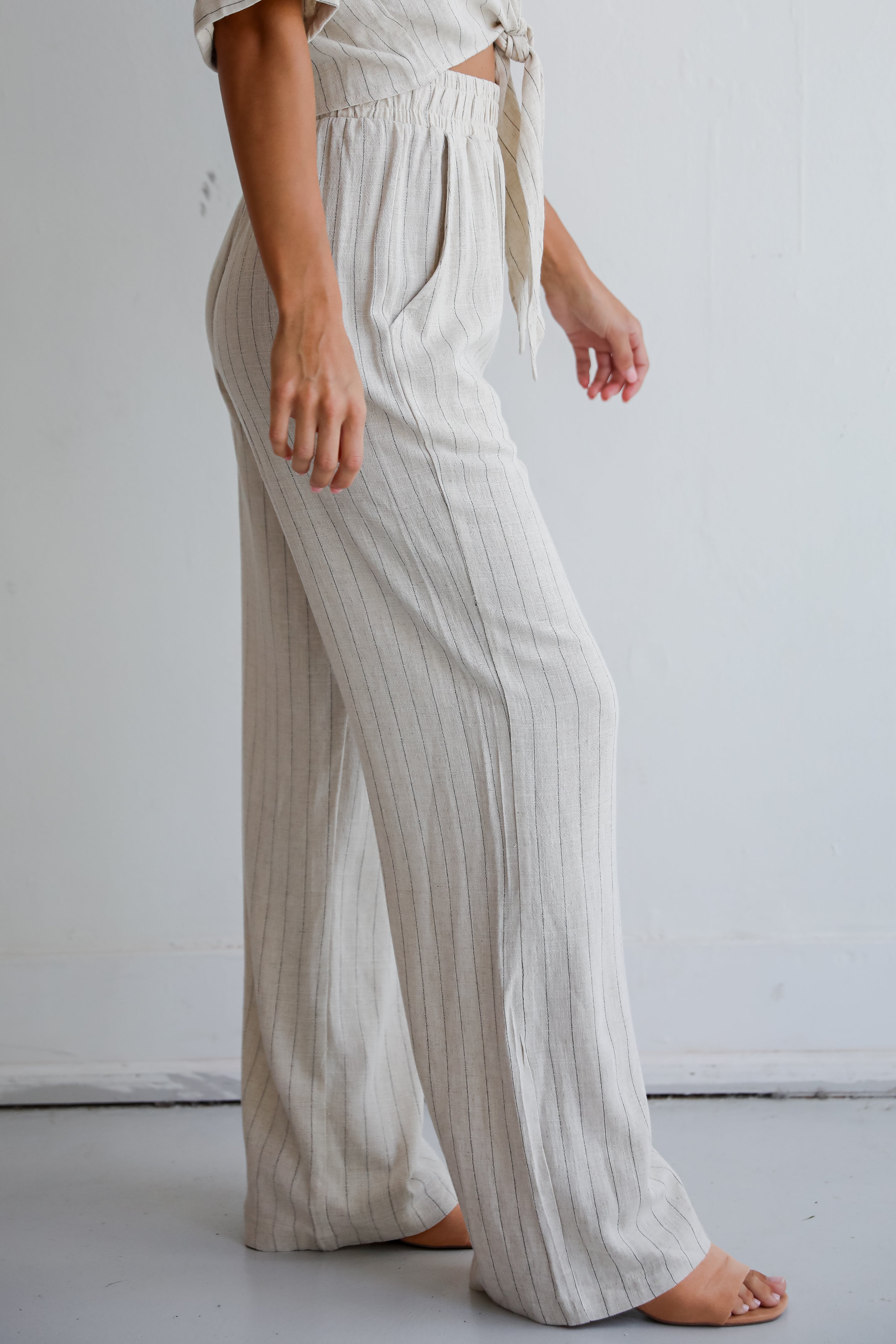 Moment Maker Striped Linen Pants