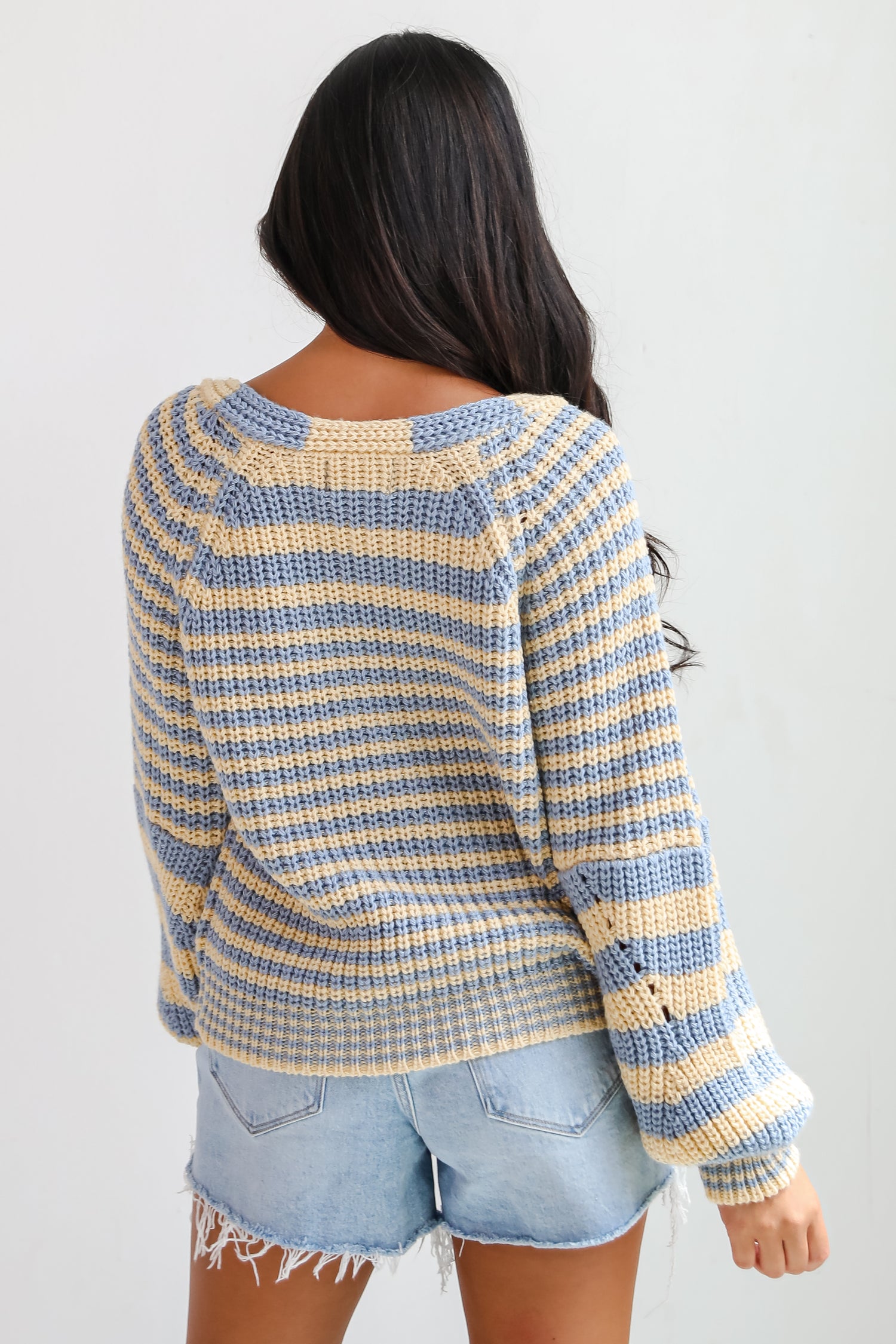 Snuggly Weather Striped Sweater Cardigan