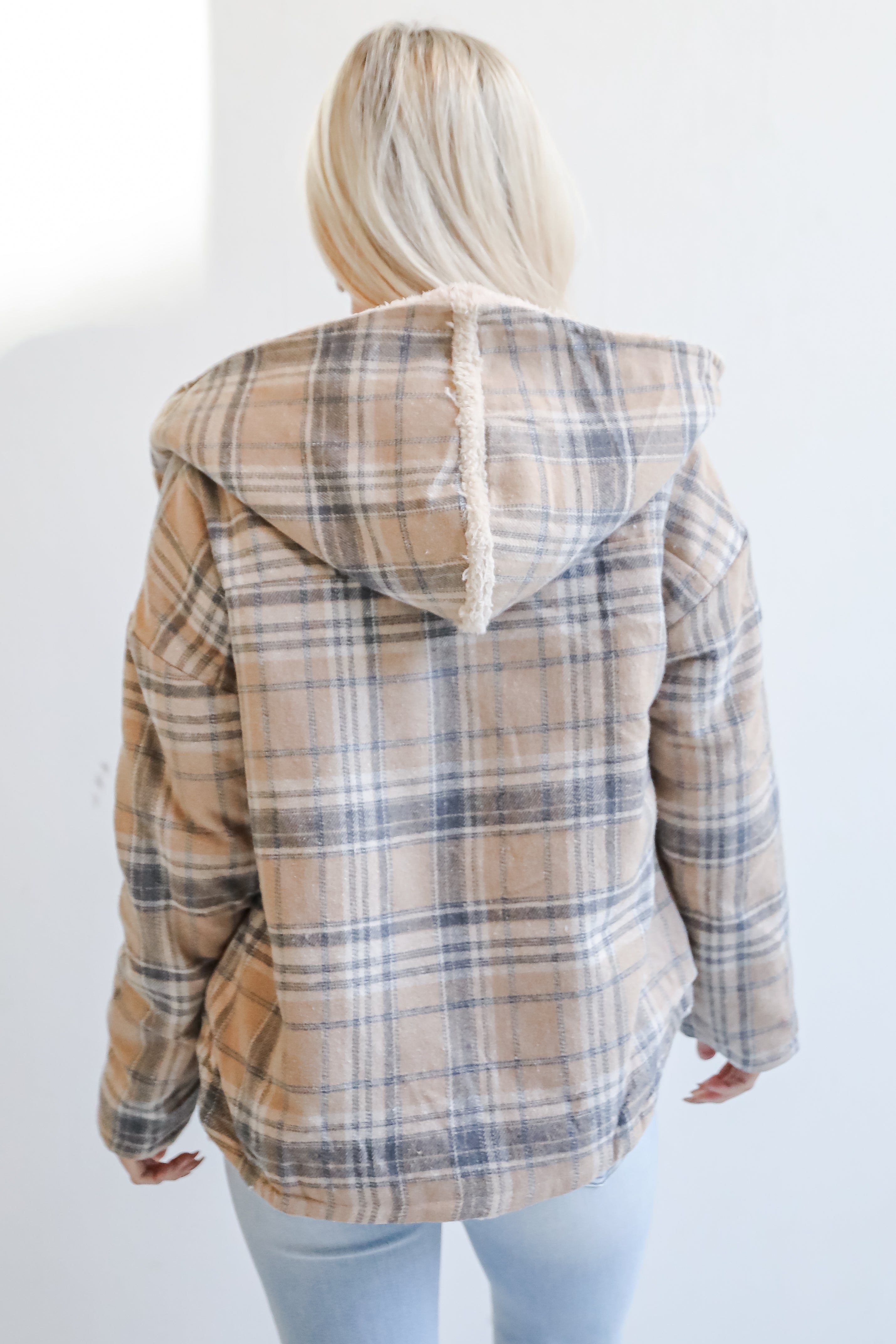 Perfected Comfort Reversible Sherpa Plaid Jacket