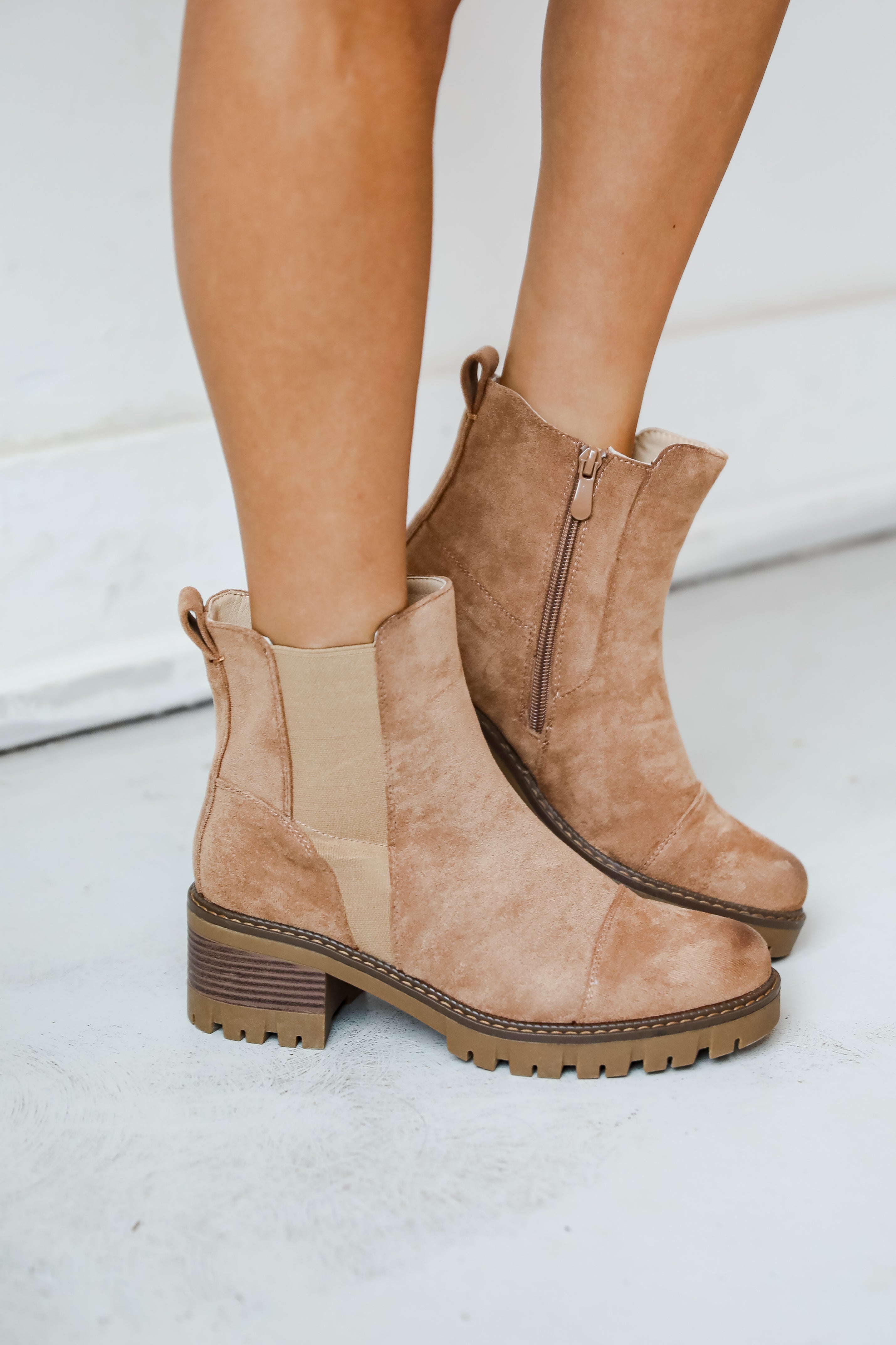 March On Taupe Booties