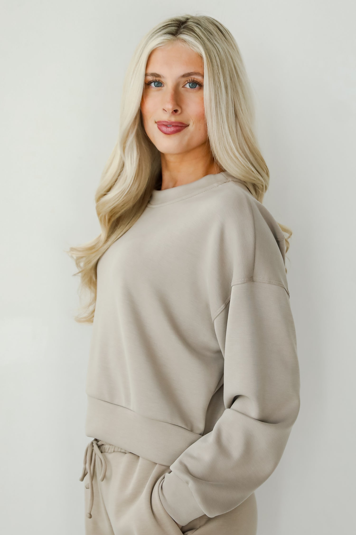 Ultra Air Soft Taupe Pullover