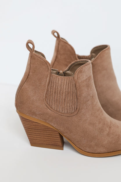 The Right Time Taupe Booties