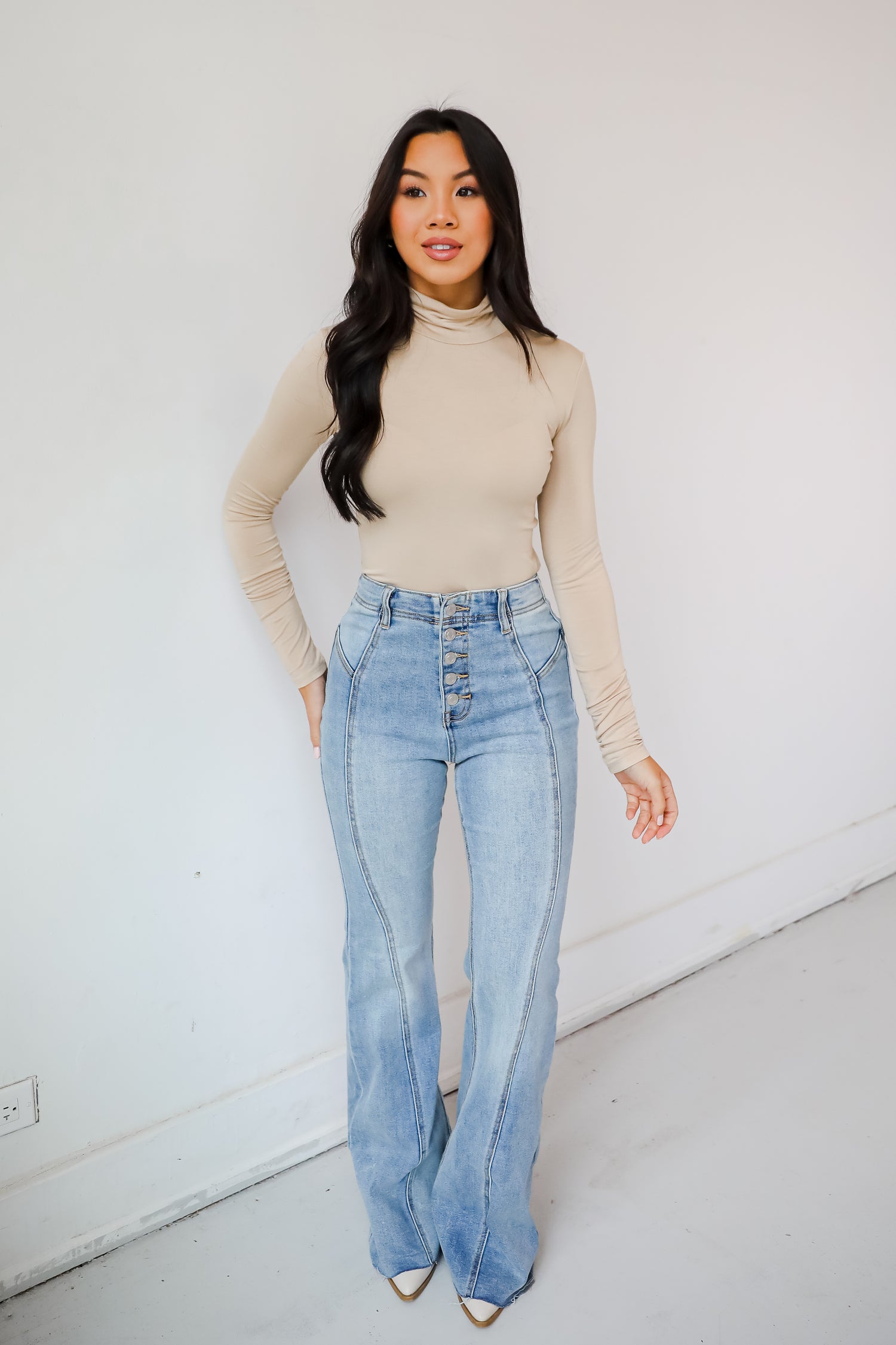 Kennedy Everyday Mock Neck Bodysuit