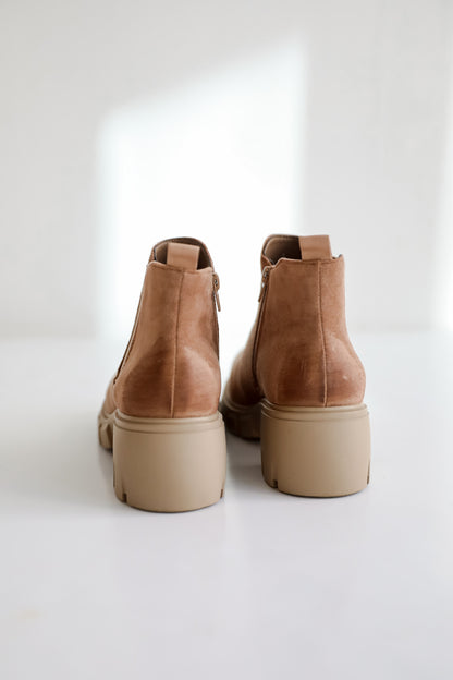 Walk It Out Taupe Platform Booties