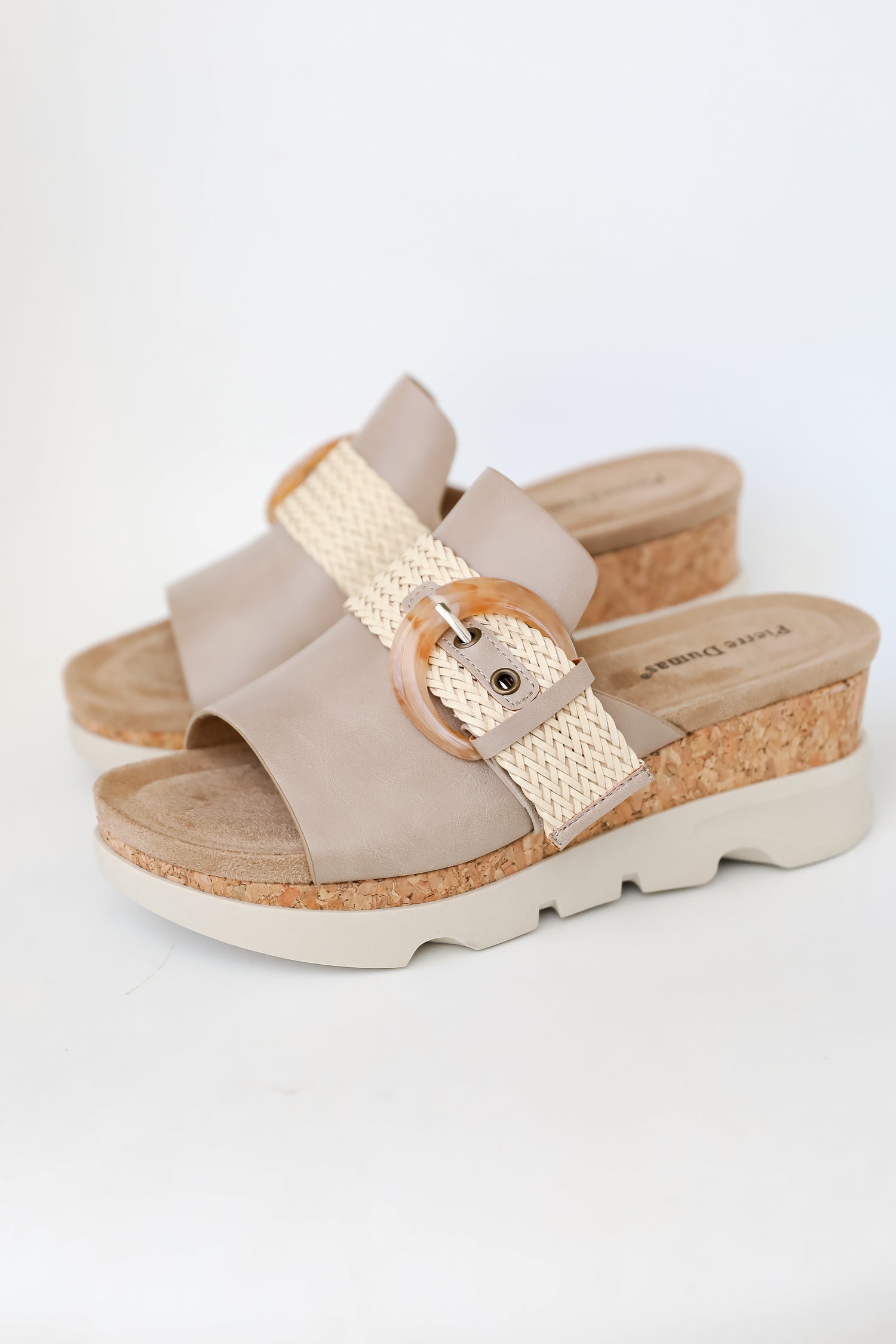 Shoreline Chic Nude Platform Wedges