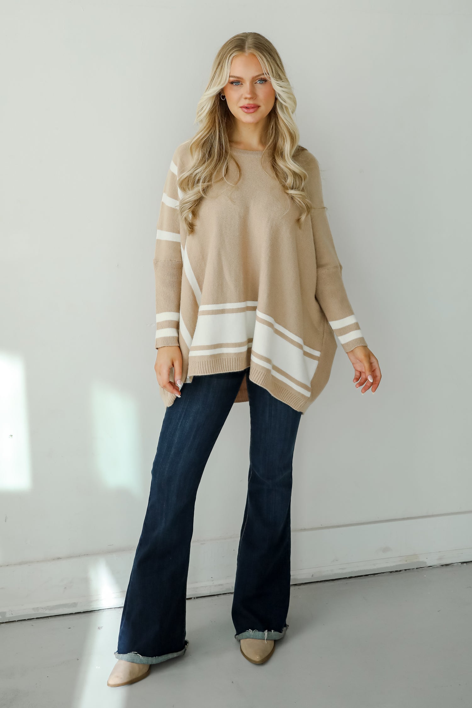 Timelessly Cozy Taupe Sweater Tunic