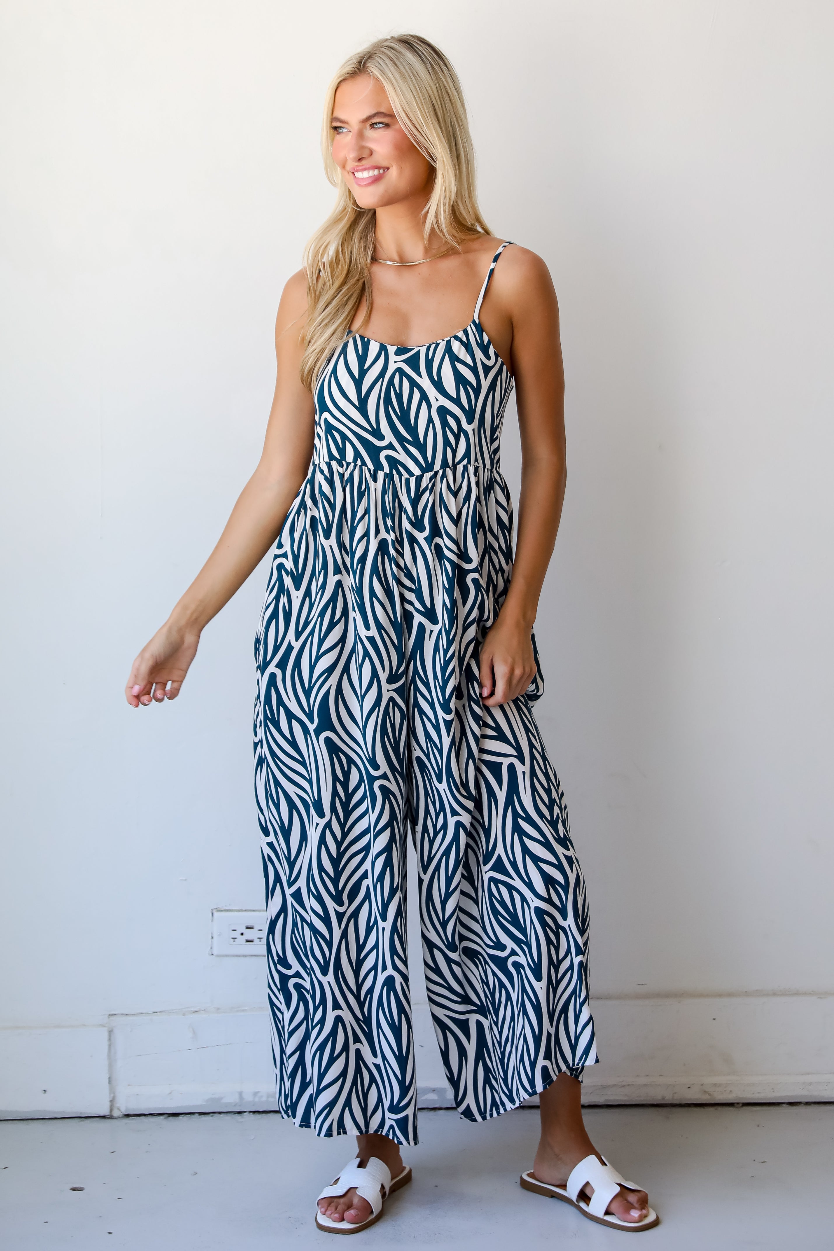 Sweet Feeling Teal Jumpsuit