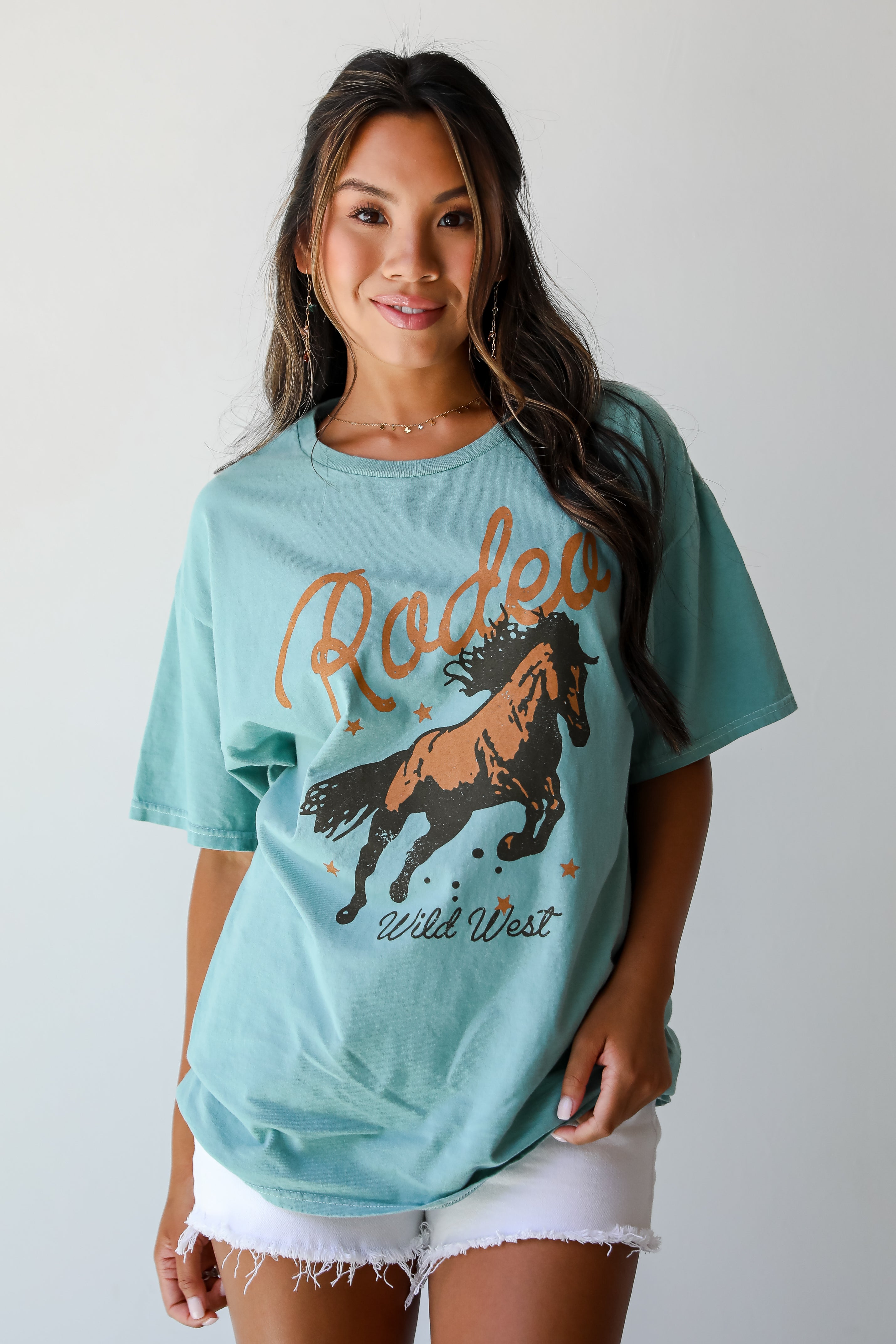 Rodeo Teal Graphic Tee