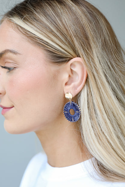 blue earrings