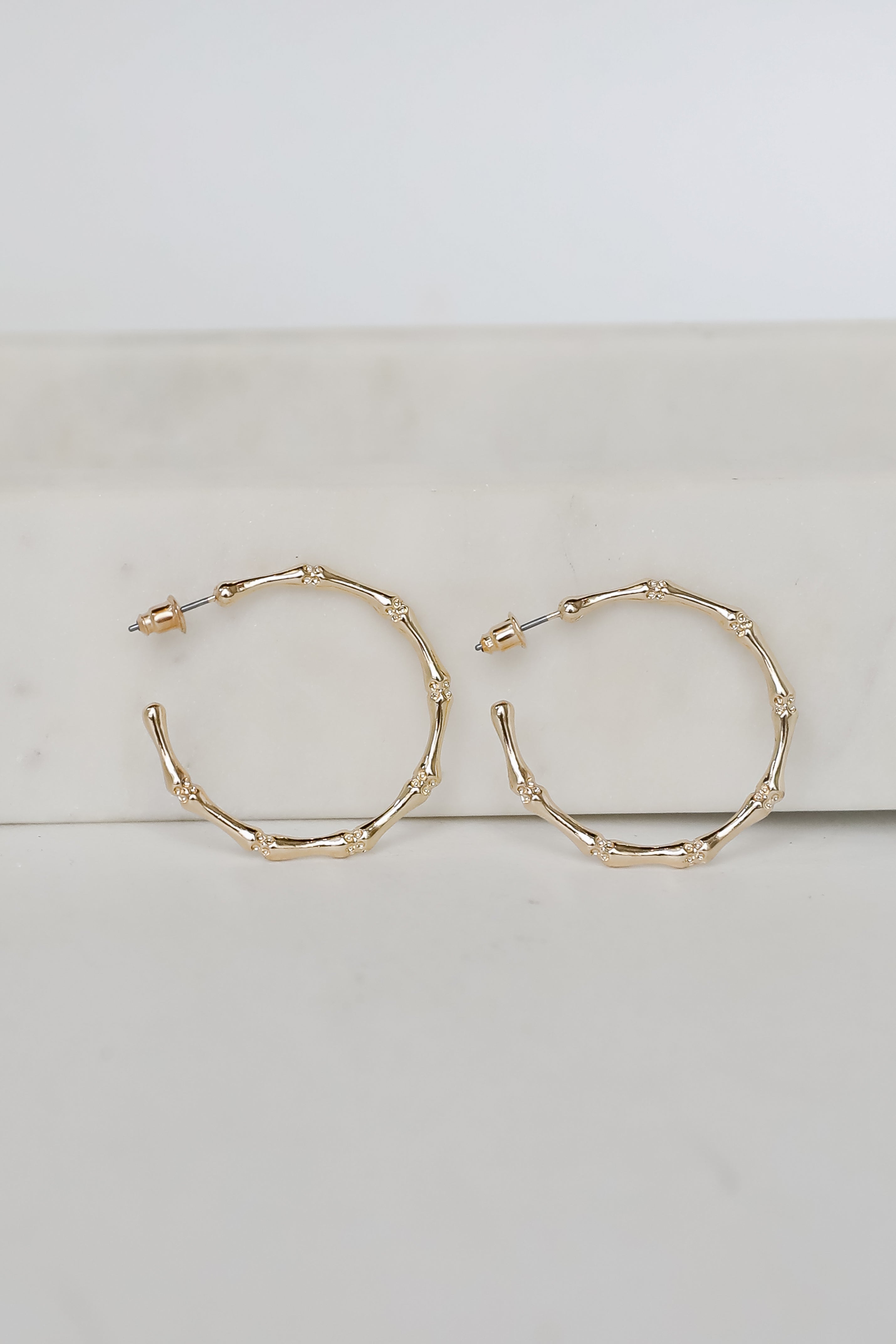 Heidi Textured Hoop Earrings