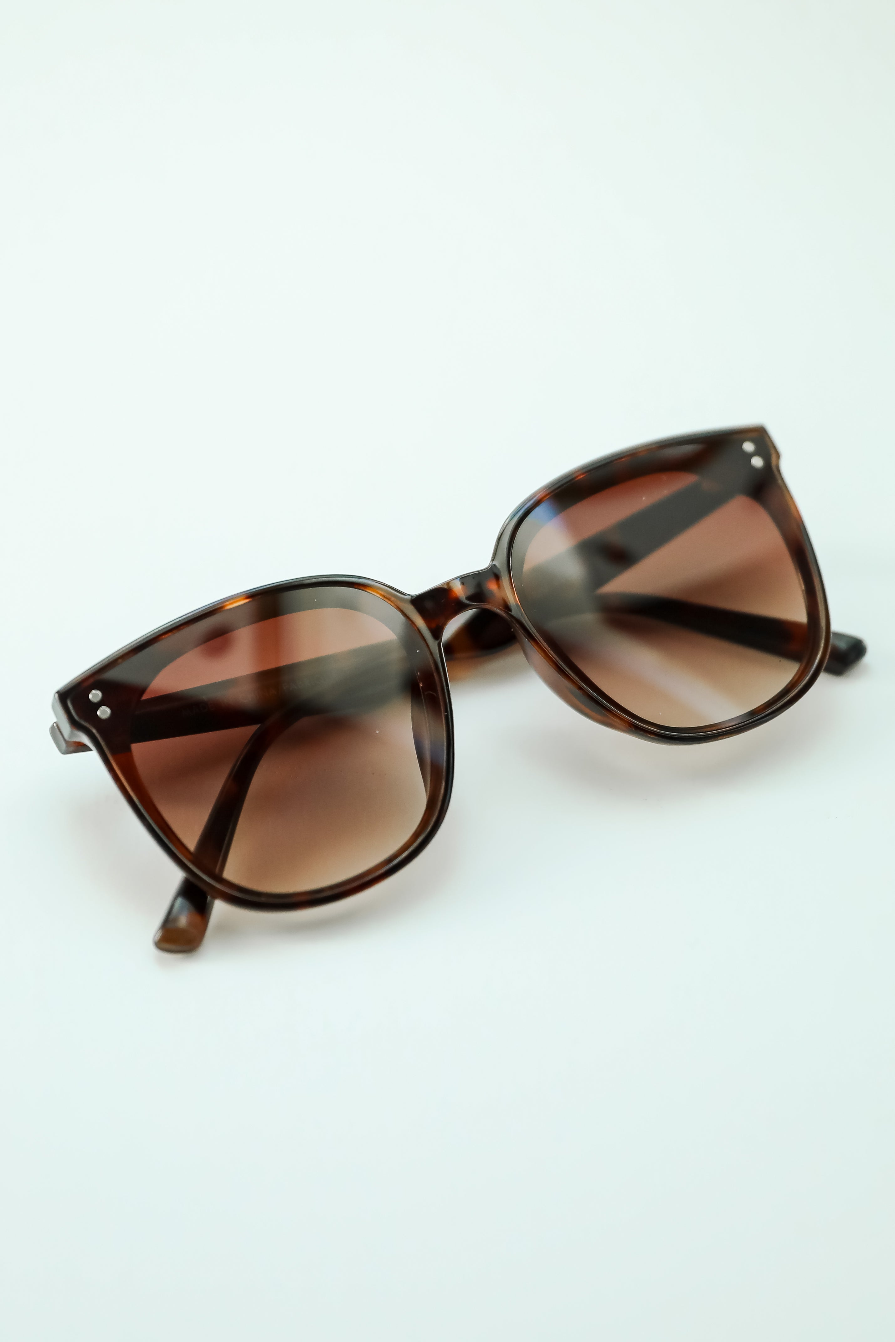 Pep Talk Tortoise Square Sunglasses