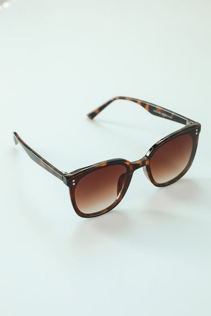 Pep Talk Tortoise Square Sunglasses