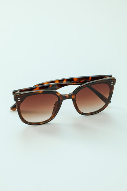 Pep Talk Tortoise Square Sunglasses