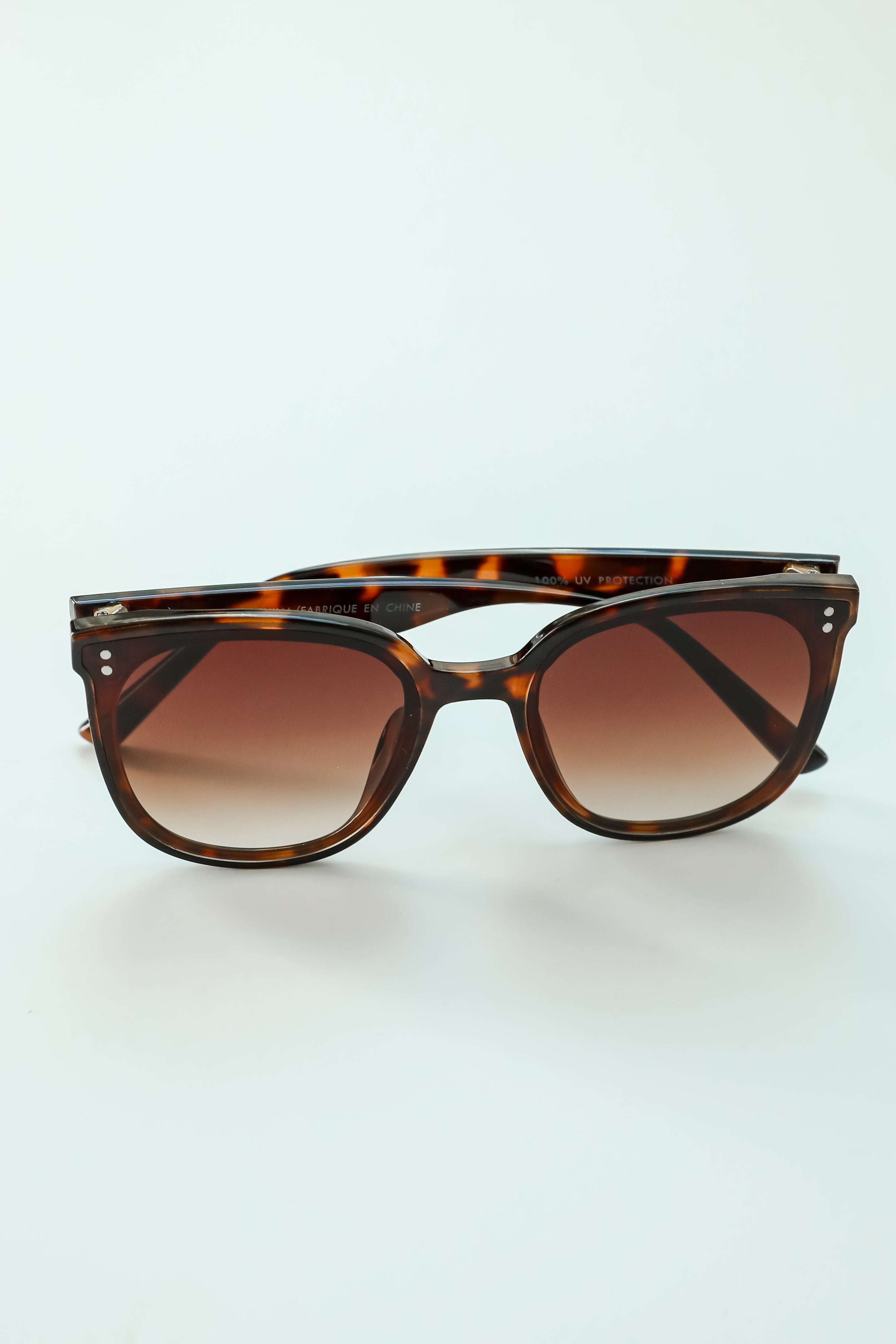 Pep Talk Tortoise Square Sunglasses