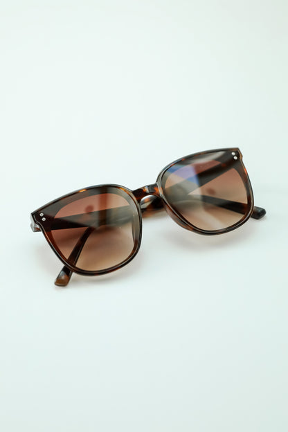 Pep Talk Tortoise Square Sunglasses