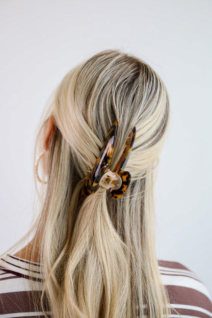 Luxe Accent Tortoise Acrylic Claw Hair Clip