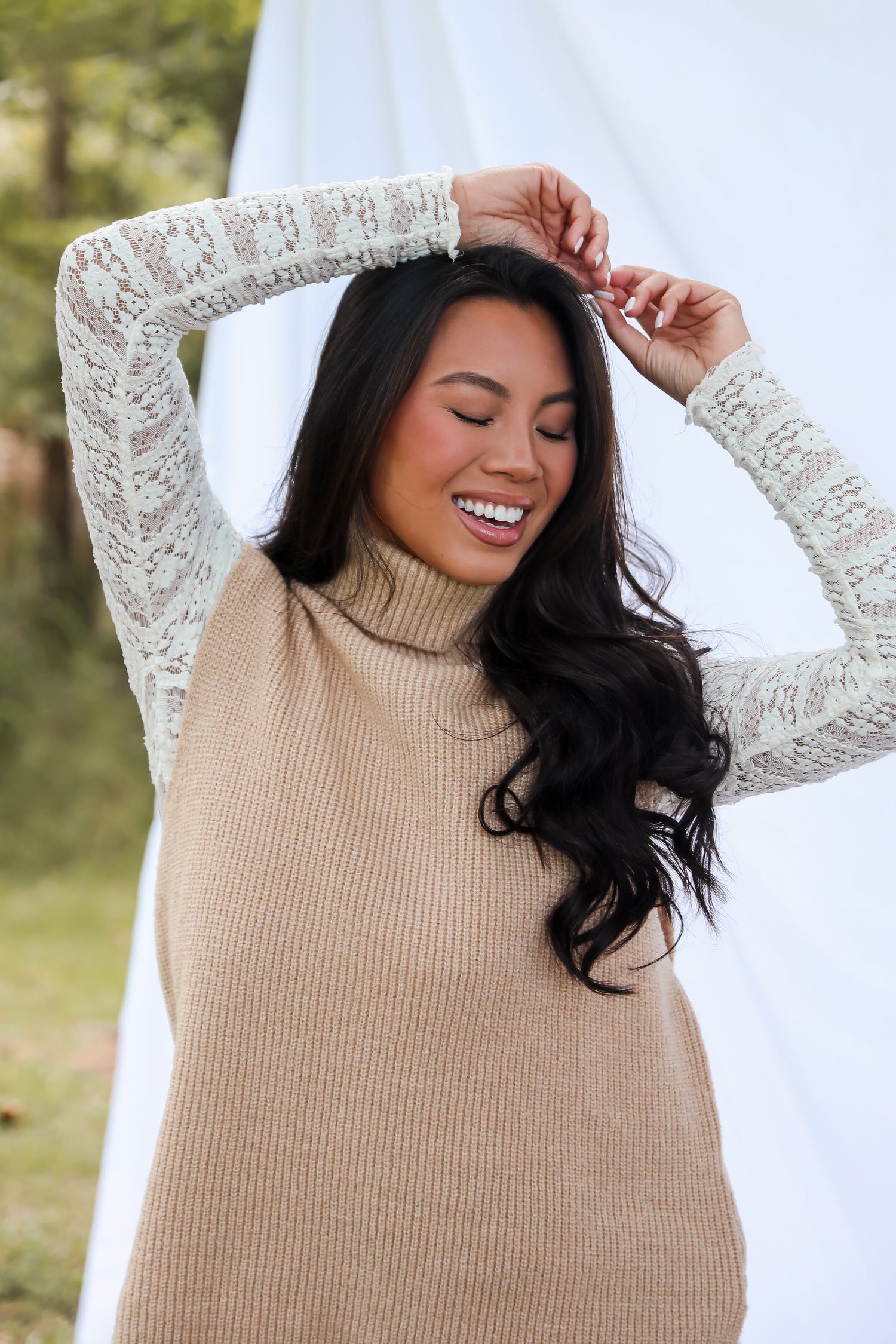 Sophisticated Ways Turtleneck Sweater Top