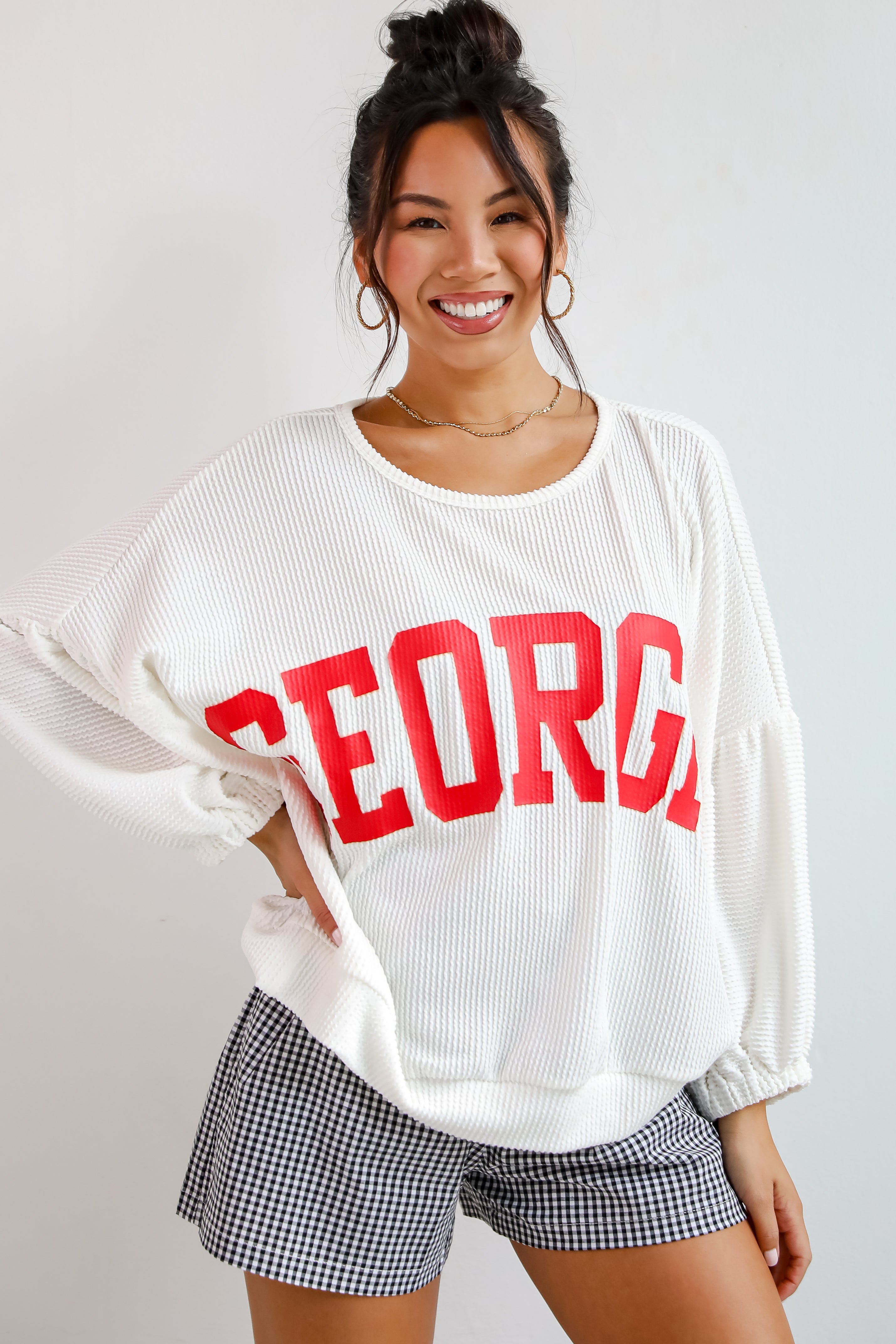 Georgia Corded Pullover