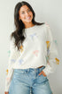 Adorable Concept Off White Bow Sweater