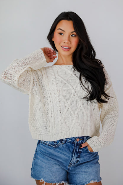 Exceptional Coziness Cable Knit Sweater