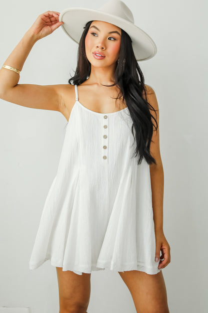 Breezy Venture White Romper