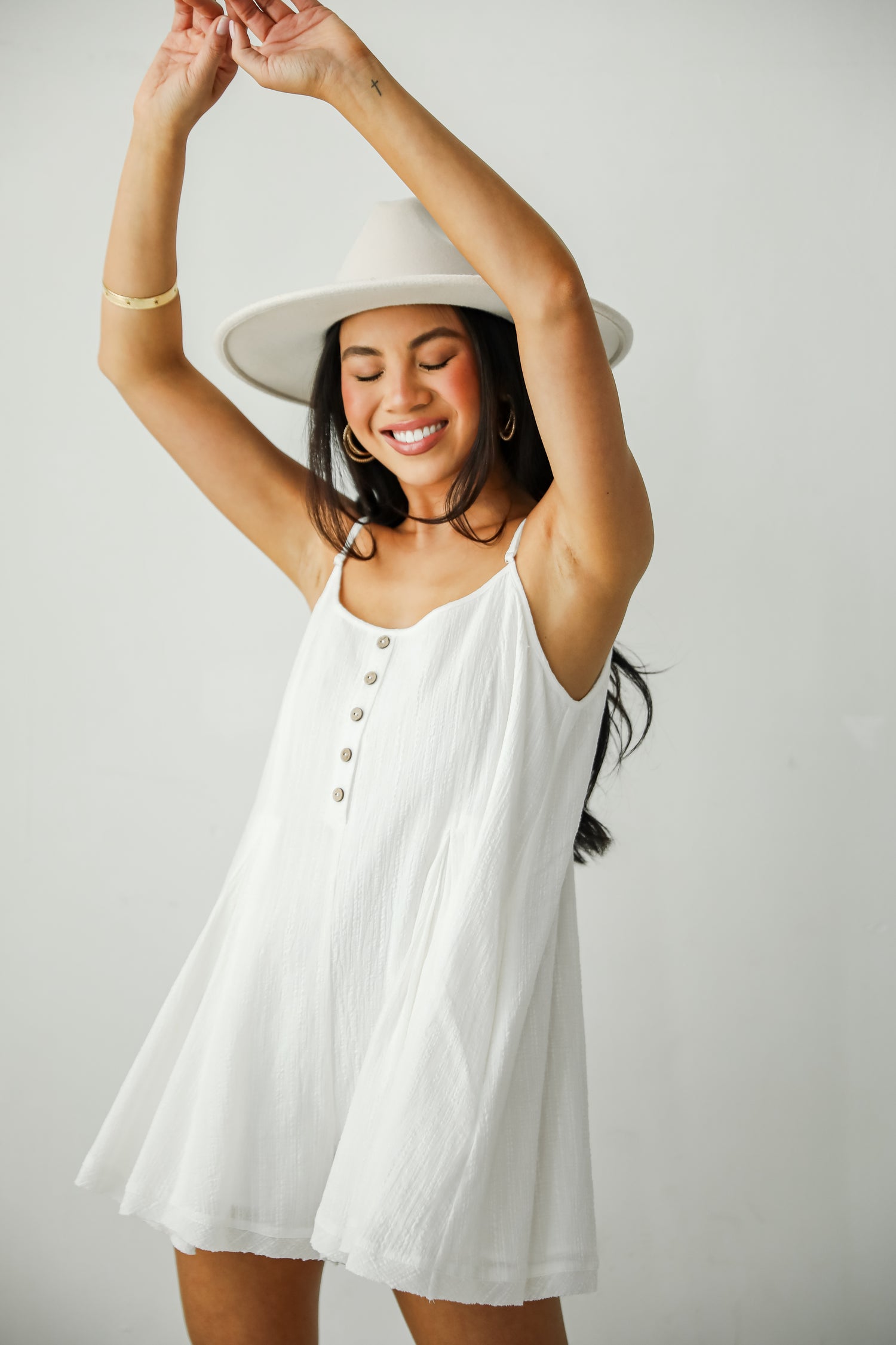 Breezy Venture White Romper