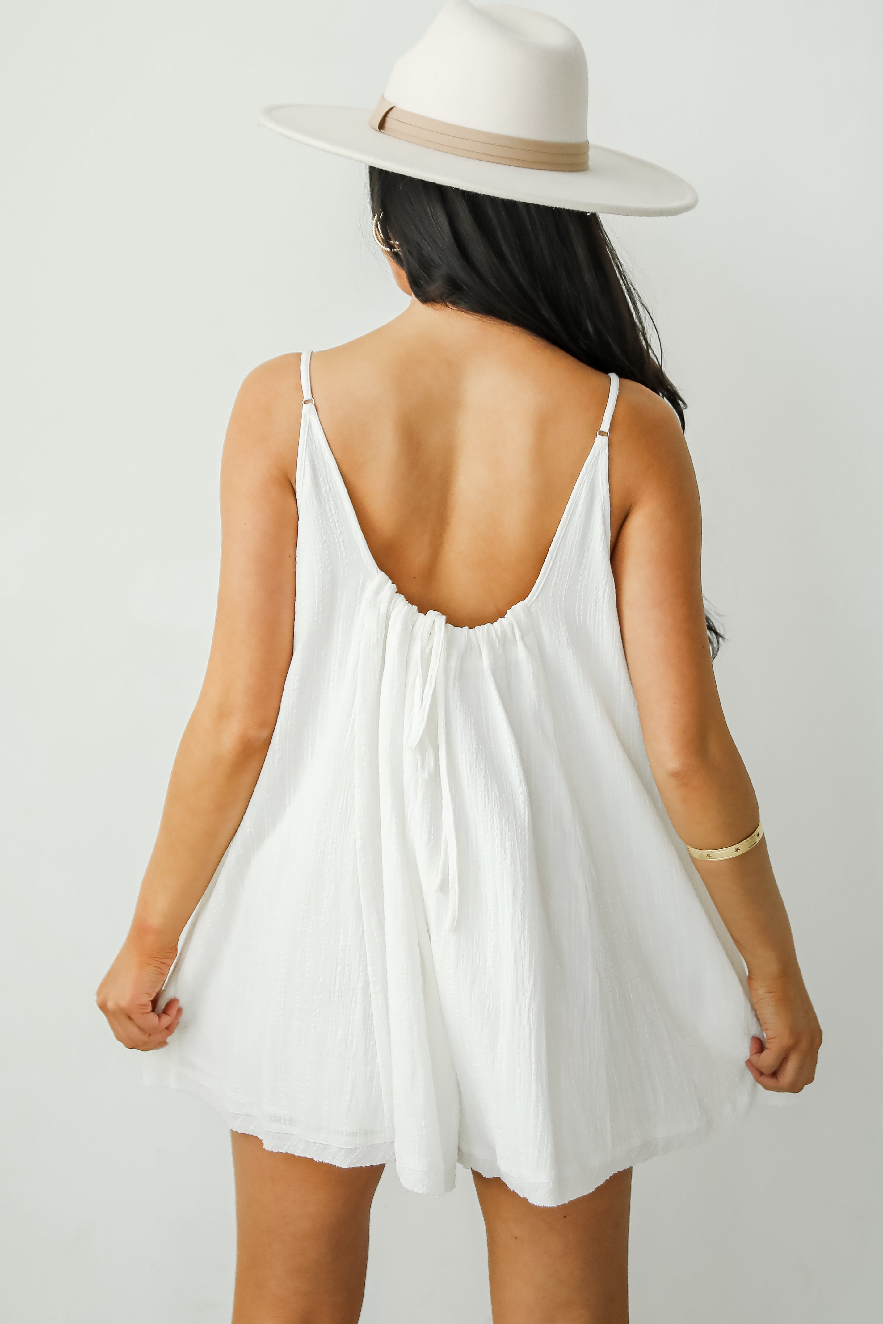 Breezy Venture White Romper