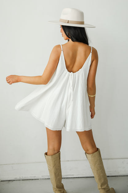 Breezy Venture White Romper