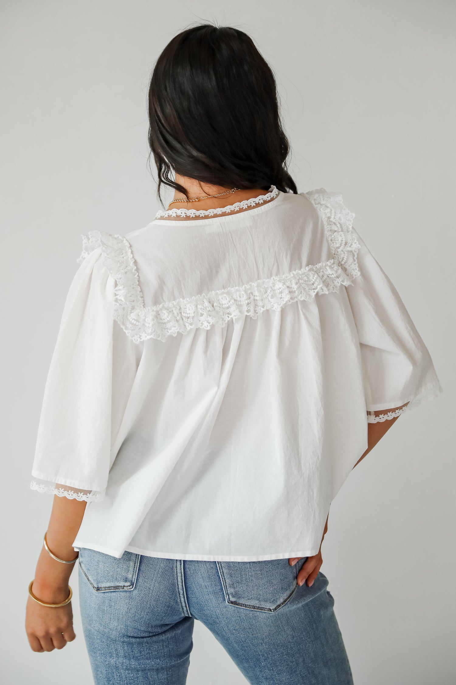 Incredible Love White Ruffle Blouse