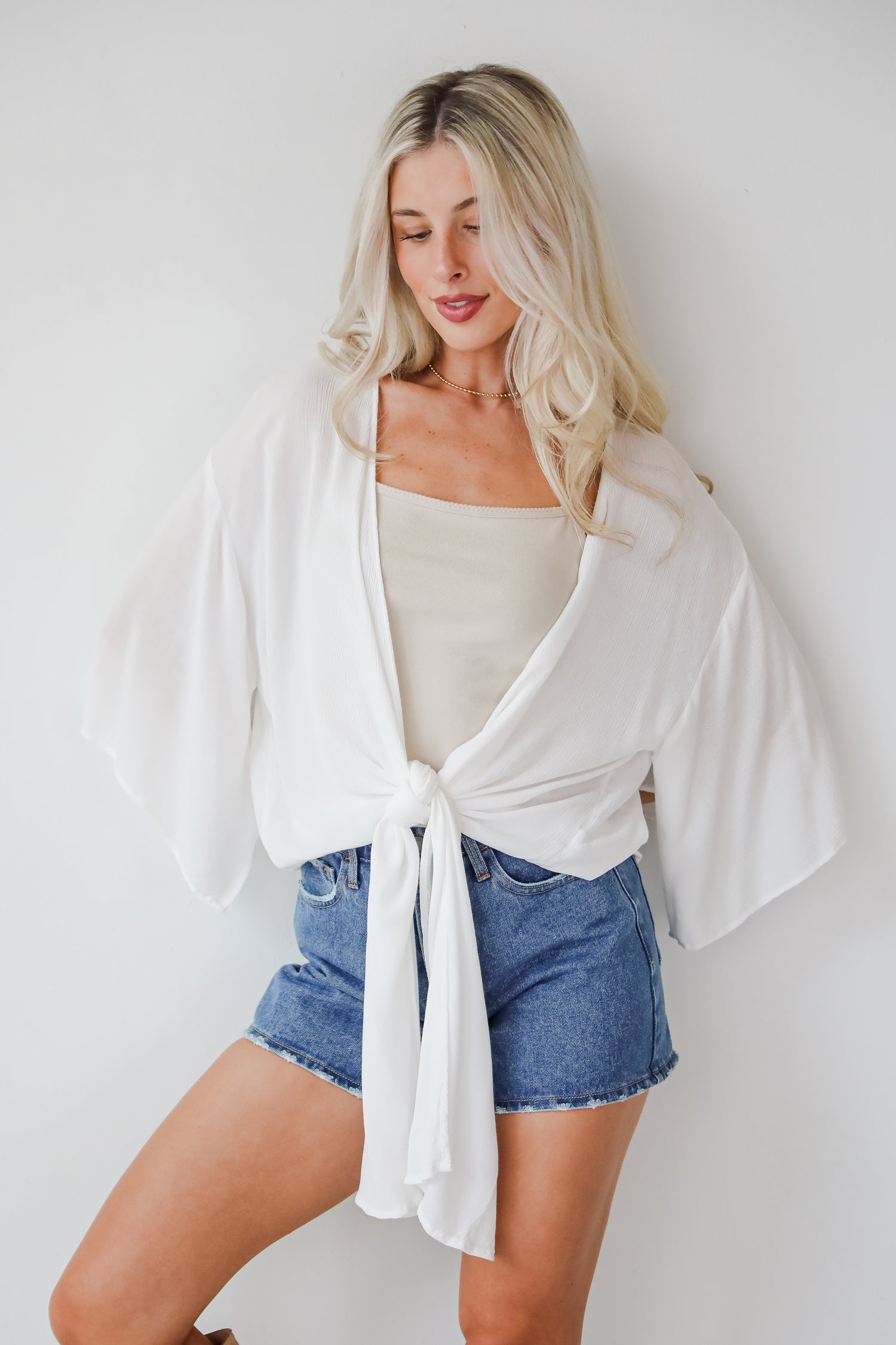 Breezy Days Tie-Front Blouse