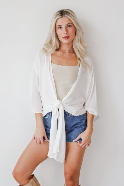 Breezy Days Tie-Front Blouse