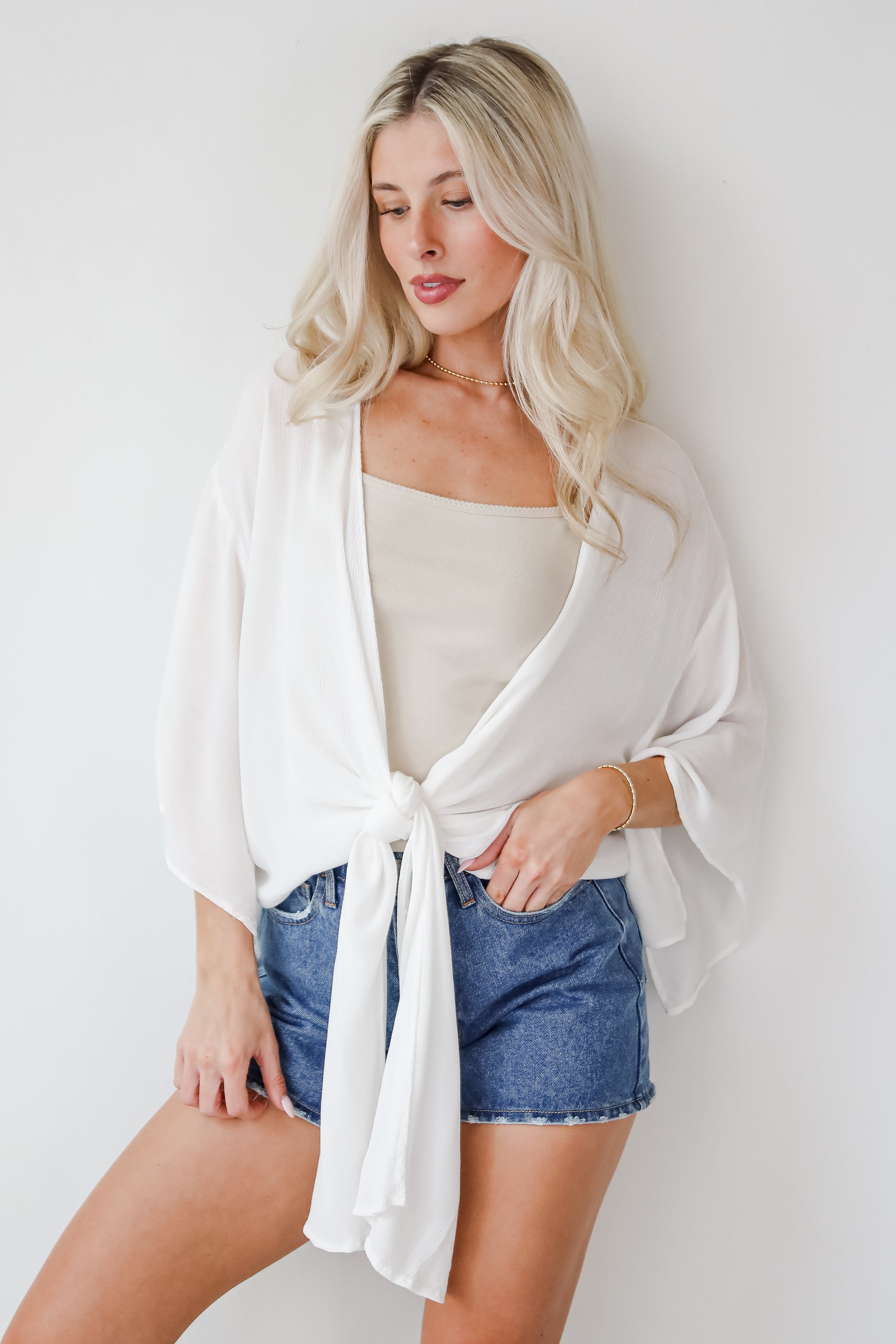 Breezy Days Tie-Front Blouse