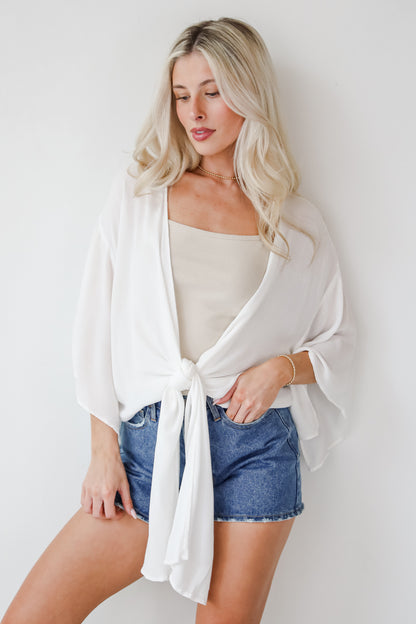 Breezy Days Tie-Front Blouse