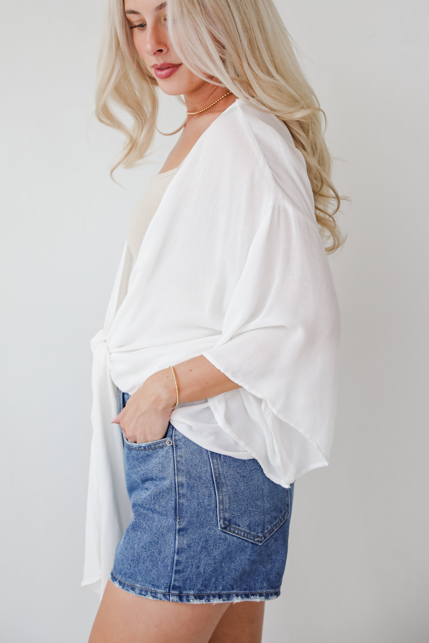 Breezy Days Tie-Front Blouse