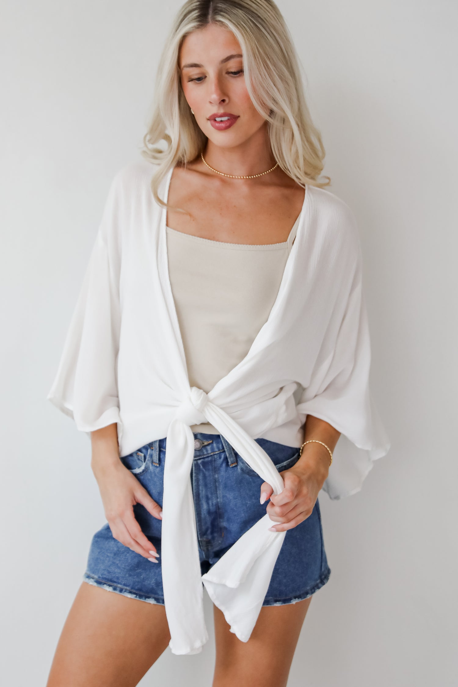 Breezy Days Tie-Front Blouse