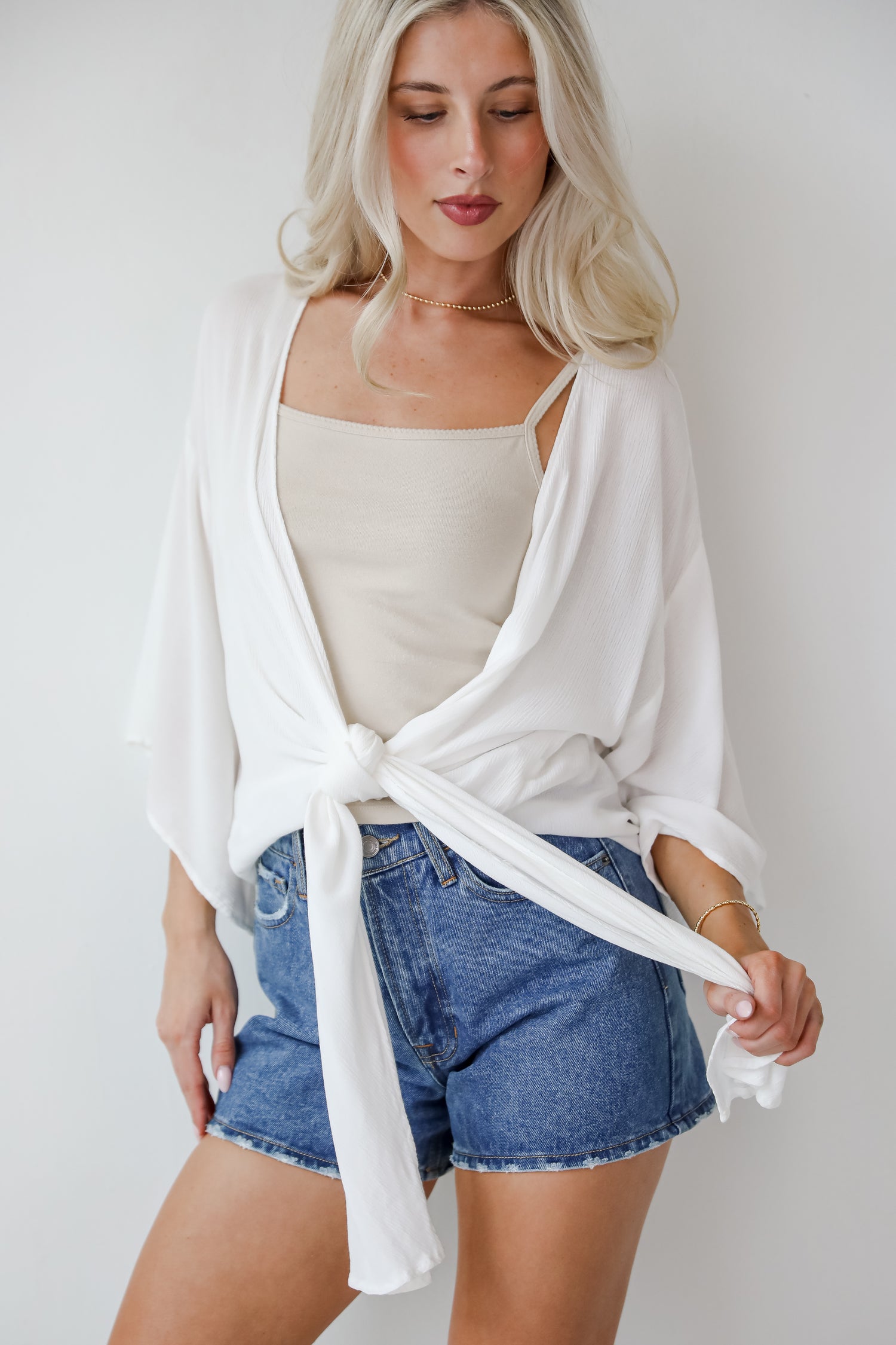 Breezy Days Tie-Front Blouse