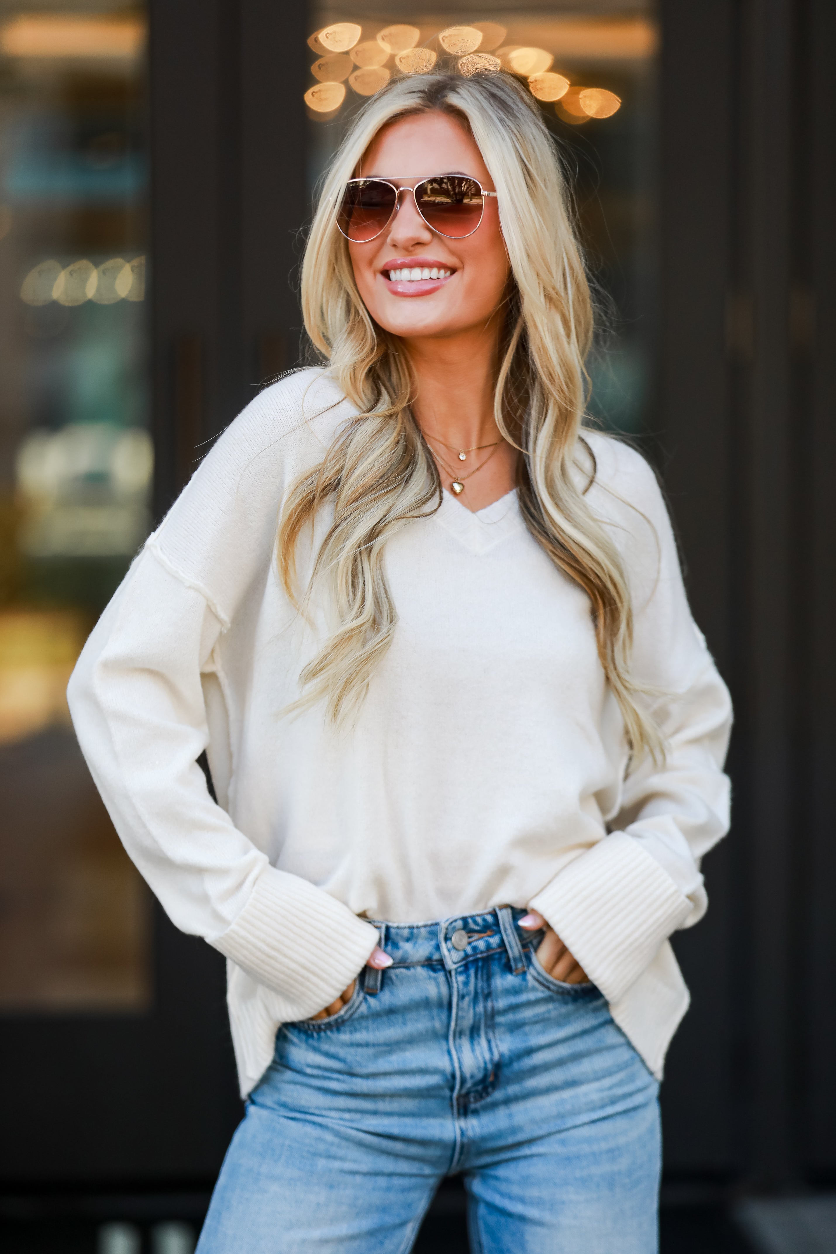 Ivory Oversized Sweater