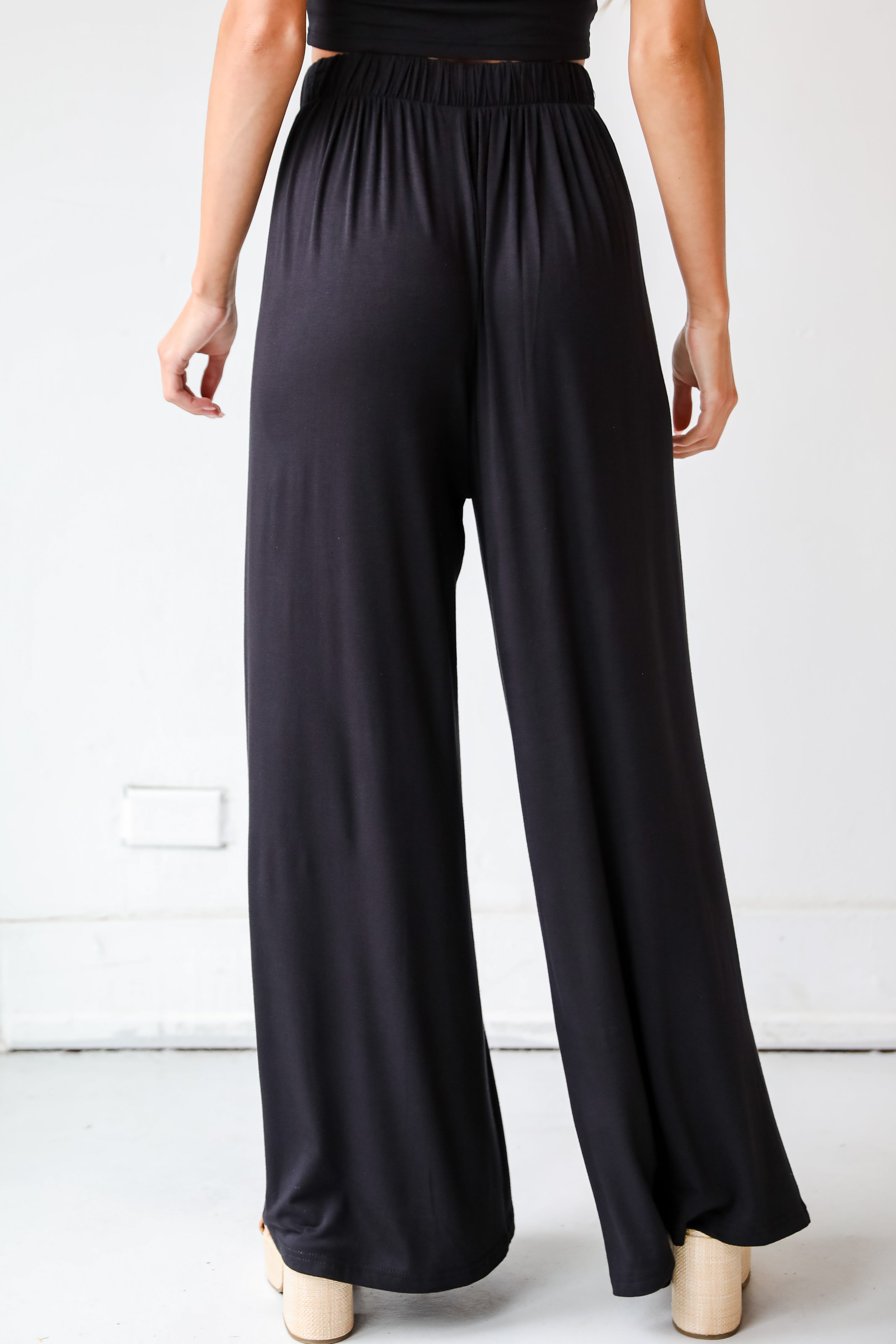 black wide leg Pants