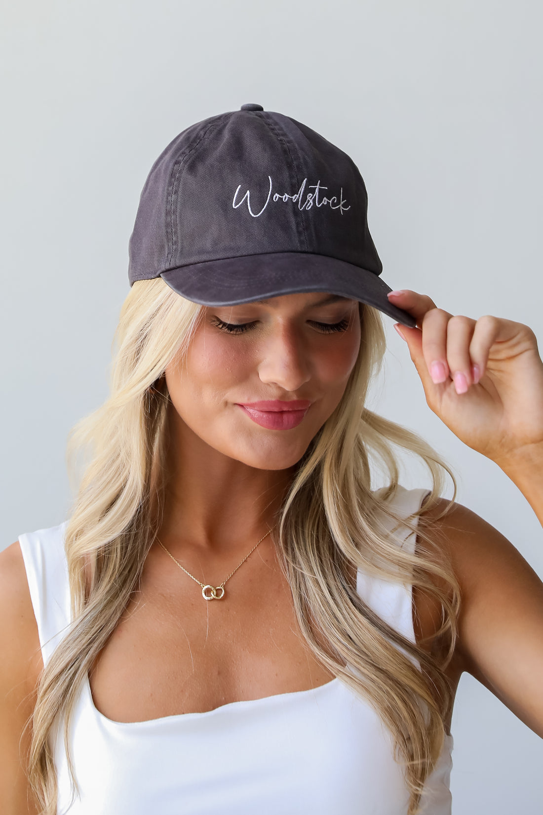 Woodstock Script Embroidered Hat