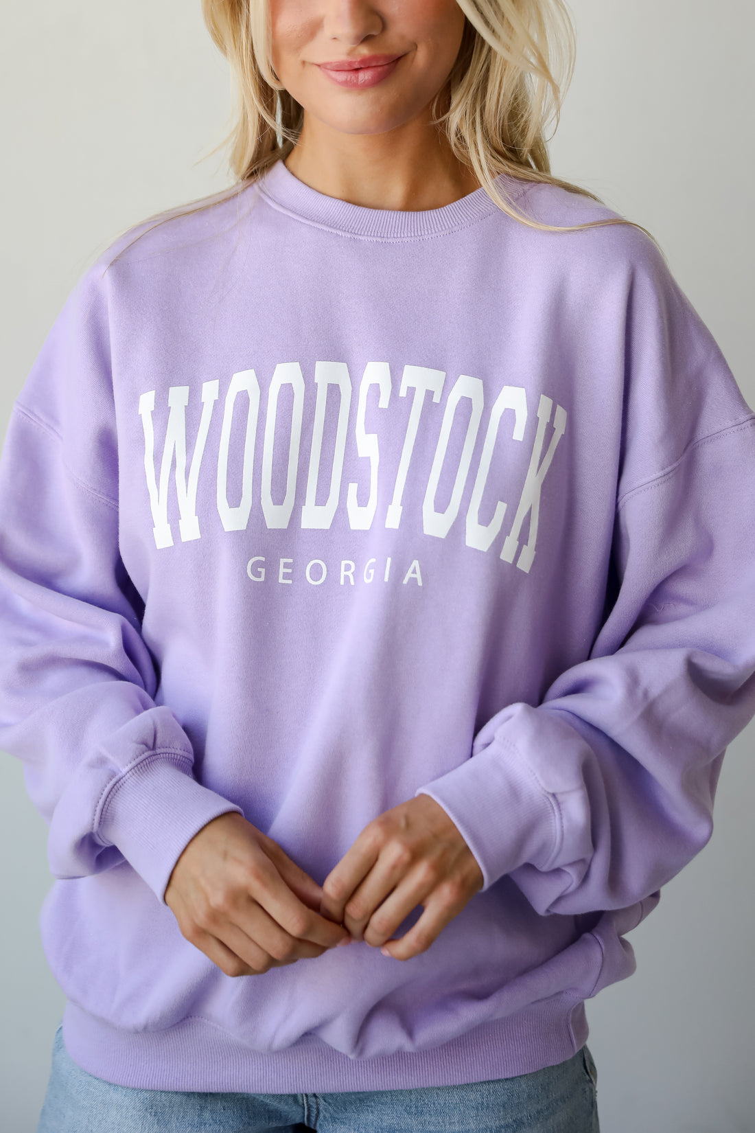 Lavender Woodstock Georgia Sweatshirt