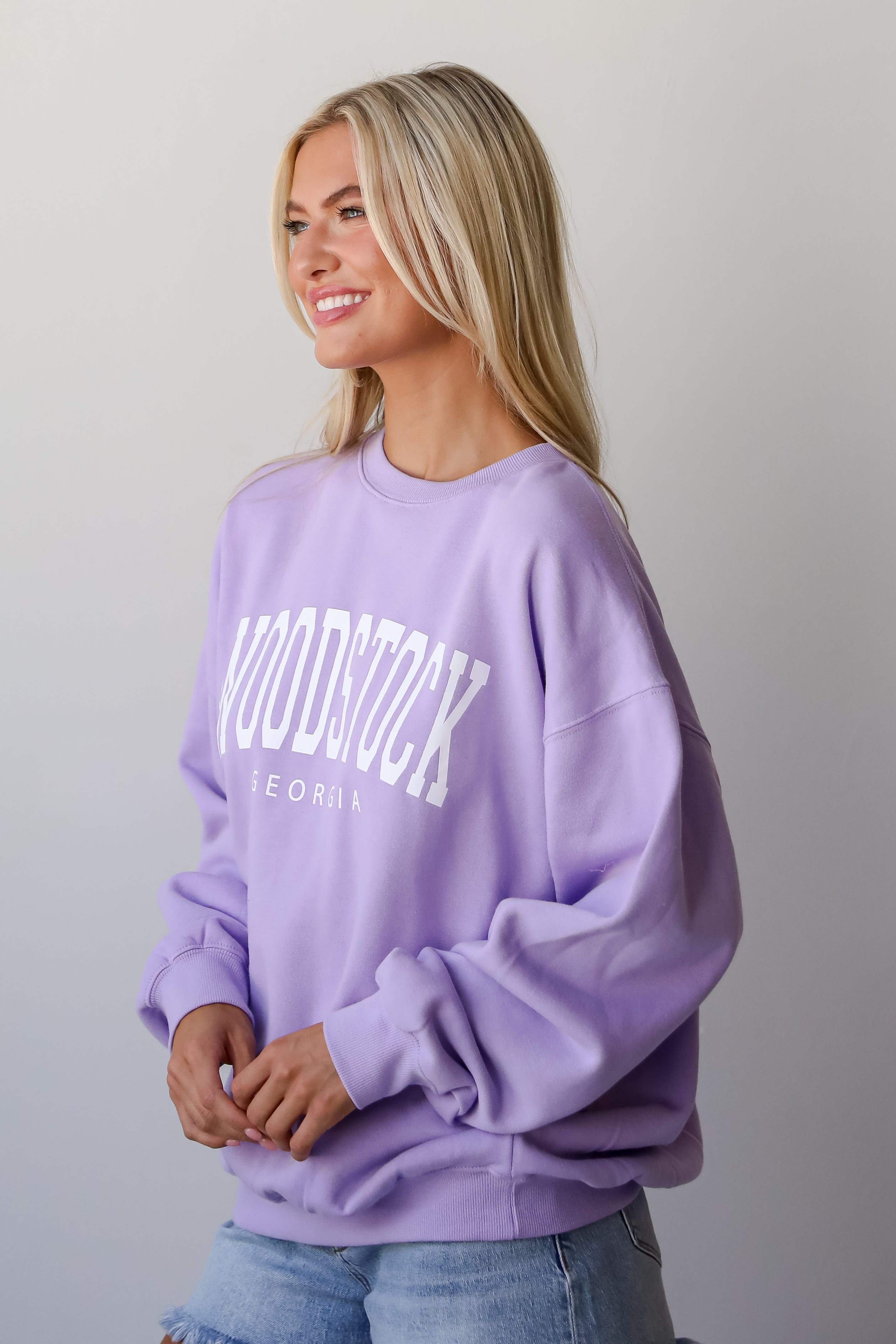 Lavender Woodstock Georgia Sweatshirt