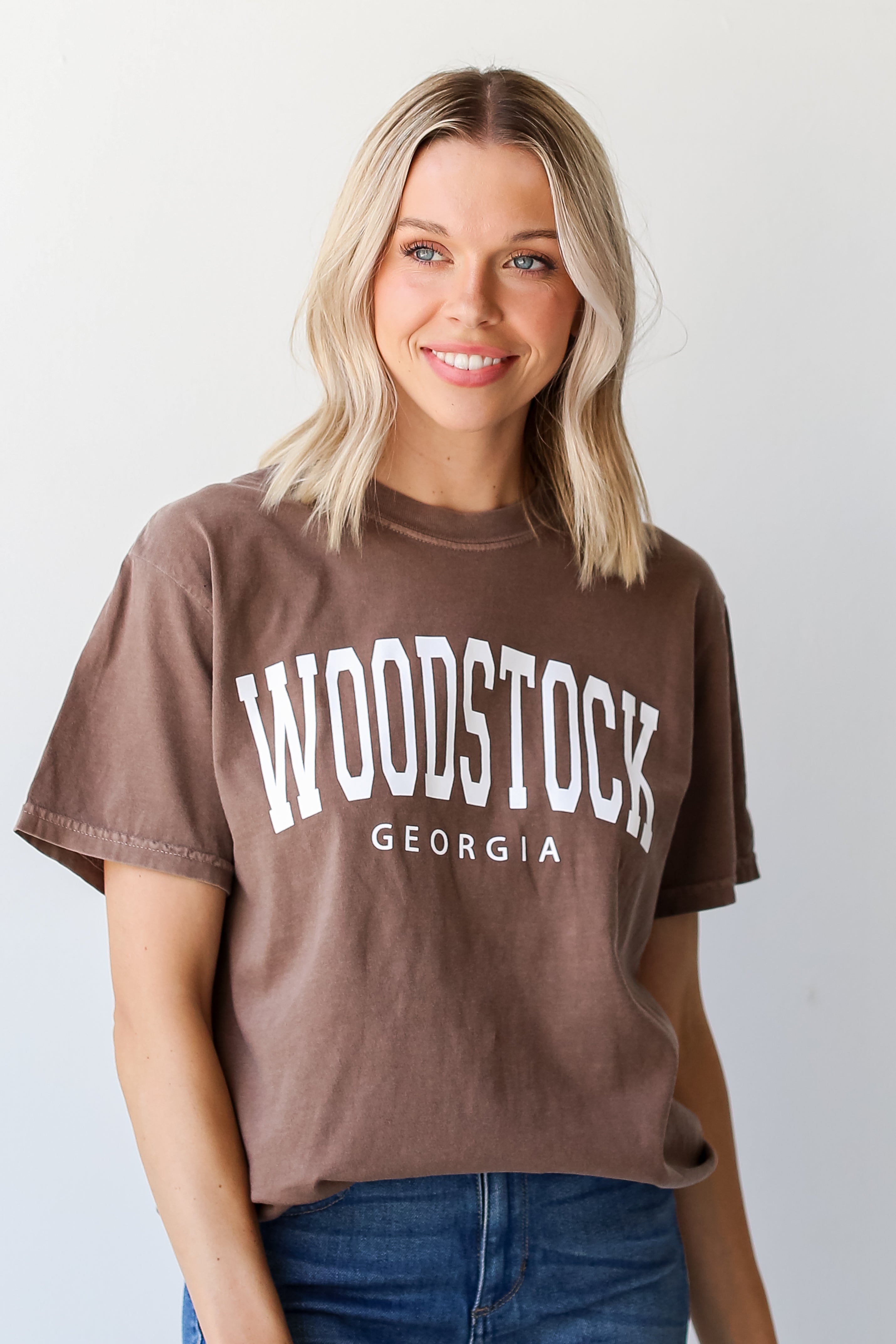 Brown Woodstock Georgia Tee