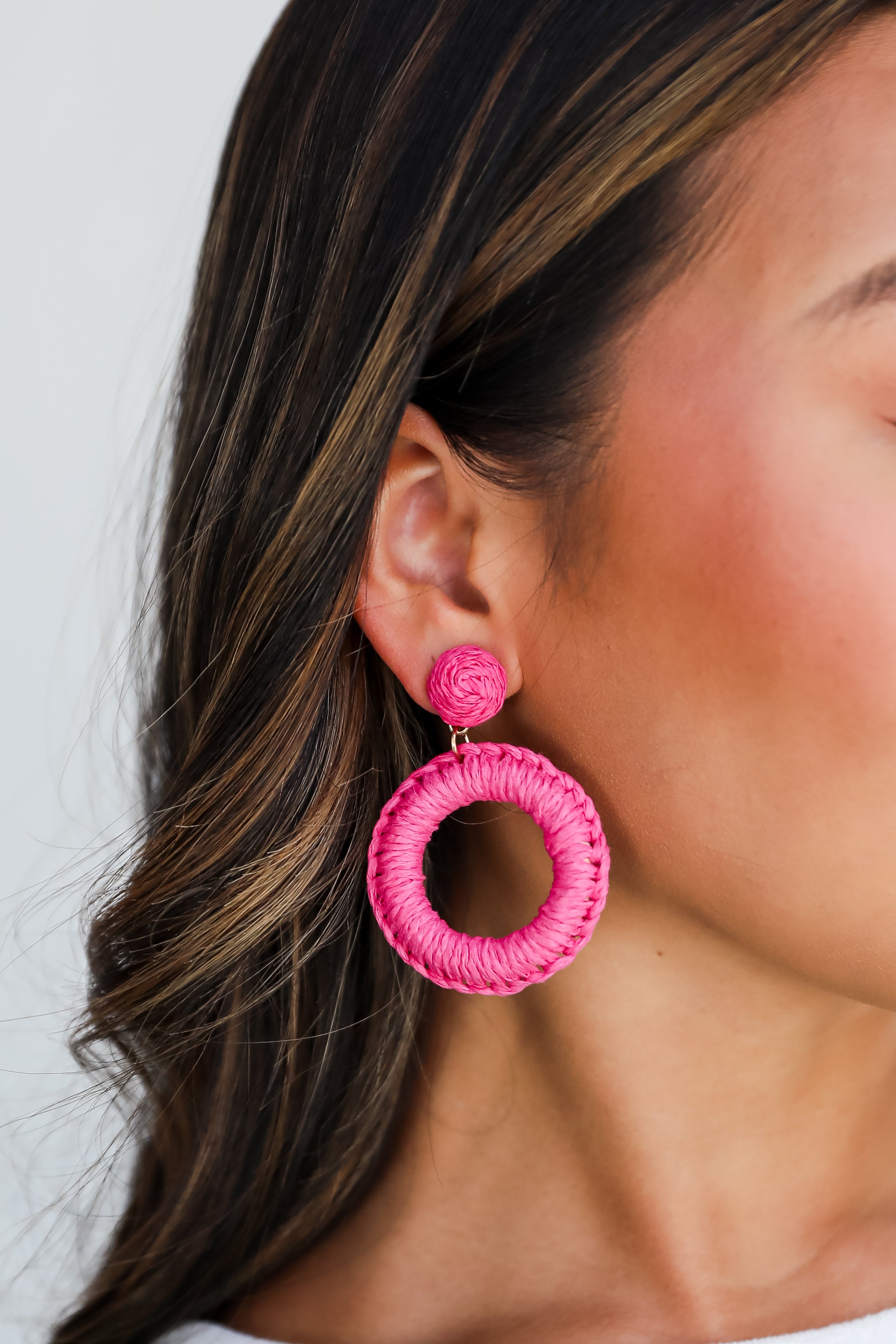 Phoebe Straw Statement Earrings